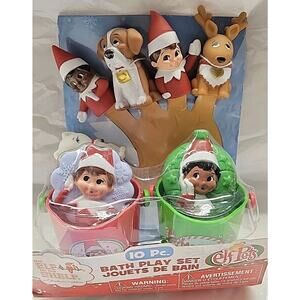 The Elf on the Shelf BATH PLAY SET Elf Pets Squirt Toys In Zipper Bag 10 Pcs